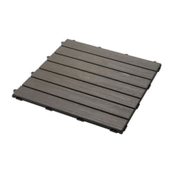 Smoby - Set de 6 dalles - Plancher de Maison - 45x45cm - Effet texturé bois - Anti-UV - Plaqtique 100% recyclé et recyclable