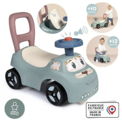 Porteur Trotteur Little Smoby - Auto - Coffre sous la selle + siege - Klaxon - A partir de 10 ans - Fabrication française