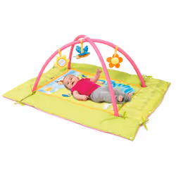 Smoby 110216 gymnase et tapis d'éveil pour bébé Vert, Rose Tapis de jeux pour bébé