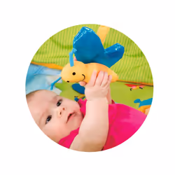 Smoby 110216 gymnase et tapis d'éveil pour bébé Vert, Rose Tapis de jeux pour bébé