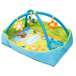 Smoby 110217, Tapis de jeux pour bébé, Barre d'activités, Bleu, Vert