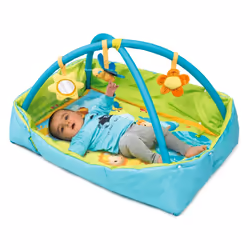 Smoby 110217 gymnase et tapis d'éveil pour bébé Bleu, Vert Tapis de jeux pour bébé