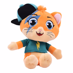 Smoby 44 Cats Peluche Musicale Lampo, LR44, Piles fournies