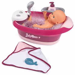Smoby Bn Balneo Bath, Ensemble salle de bain pour poupée, 3 an(s), Batteries requises, Effets lumineux