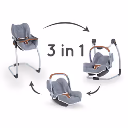 Smoby BB CONFORT SIEGE+CHAISE HAUTE GRIS, Espagne, 250 mm, 350 mm, 510 mm