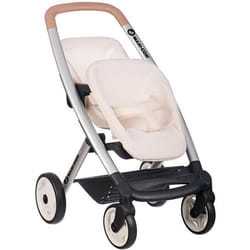 SMOBY - Maxi cosi - Poussette Jumeaux beige - Pour poupon - Dès 3 ans