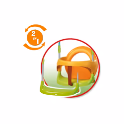 Smoby 310046 balançoire pour bébé Extérieure Portique balançoire bébé 1 siège(s) Vert, Orange, Acier inoxydable
