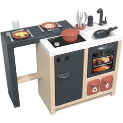SMOBY - Cuisine Ilot - Design Moderne - Surface de jeu 360° - Fonctions Traditionnelles - 23 Accessoires - dès 3 ans