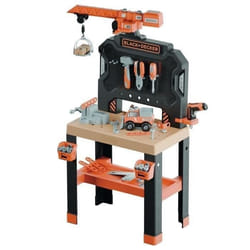 SMOBY - Black+Decker - Etabli Bricolo Builder - 87 Accessoires - Matière Recyclée - A Partir de 3 Ans - Fabrication Française