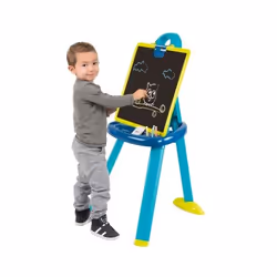 Smoby 410607 chevalet Bleu, Blanc, Jaune