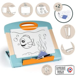 Smoby - Ardoise modulo magnétique - Facilement transportable - 3 manières de lutiliser - Fabrication française
