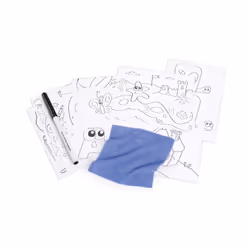 Smoby 420224 Pupitre Activités Enfant Bureau Dessin Bleu Rouge - Vue supplémentaire 2
