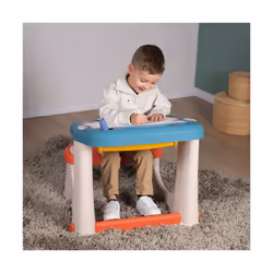 Smoby 420224 Pupitre Activités Enfant Bureau Dessin Bleu Rouge - Vue supplémentaire 4