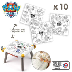 Smoby - Recharge Coloriages pour la Kid table créative - 10 feuilles de coloriages Pat Patrouille