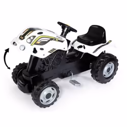 Smoby TRACTEUR FARMER XL VACHE + REMORQUE Voiture à roulettes
