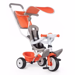 Smoby Baby Balade, 1 an(s), 3 roue(s), Noir, Gris, Rouge, Blanc