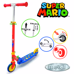 Smoby Super Mario Patinette 2R Pliable