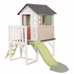 Smoby 810802, Maison de jeux posée au sol, 2 an(s), 1 portes(s), Toboggan, Multicolore