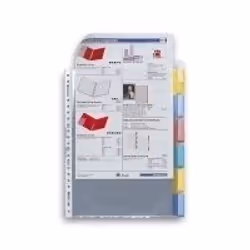 Esselte Index Pockets, Transparent, 247 mm, 307 mm