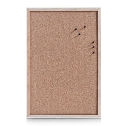 Tableau Face liège - Blanc - 60 x 40 cm - Couleur principale: Blanc