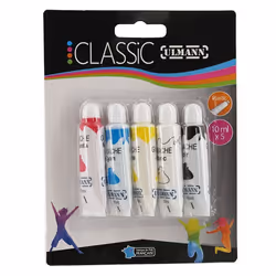 5 tubes plastique de gouache 10 ml