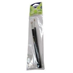 Pinceau aquarelle - ULMANN - Lot de 3 pinceaux n°2 n°8 et n°12 en poils de poney