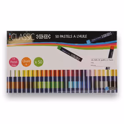 Boîte de 50 pastels à lhuile Ulmann assortiment