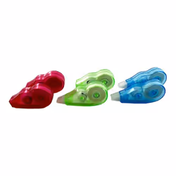 6 souris de correction - Roller correcteur - Ruban blanc - Mini format - 5mmx5m