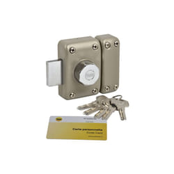 Yale - Verrou de porte à bouton cylindre ø23 mm longeur 45 mm beige