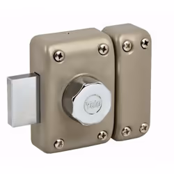 Verrou à bouton YALE - Cylindre 6 goupilles Ø 23 L 50 mm - YV26 - 20193000 - Conçu pour renforcer la sécurité d’une porte, le ...