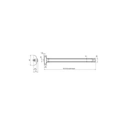 Finish - Anti-panique push bar 2 points latéraux 1920 premium bm - assa abloy vachette