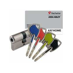 Finish - Cylindre profile axi'home a2pdouble 30 x 10 nickele avec 4cles coule