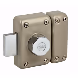 Verrou à bouton YALE Sans cylindre - YV20 - 28215000 - Conçu pour renforcer la sécurité d’une porte, le verrou YV20 dispose d ...