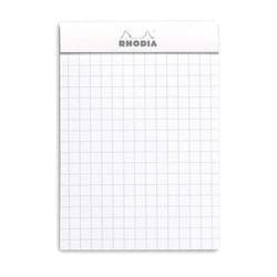 Rhodia N°11 bloc-notes A7 80 feuilles Blanc