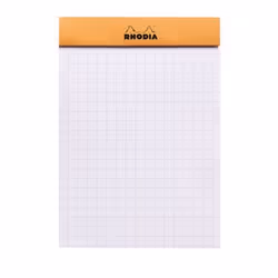 Rhodia N°12 bloc-notes 80 feuilles Orange