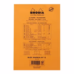 Rhodia 15200C bloc-notes A5 150 feuilles Orange