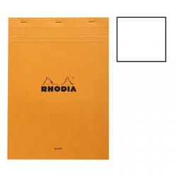 Bloc notes - A5 - 148 x 21 cm - Pages blanches - 80 feuilles - Rhodia