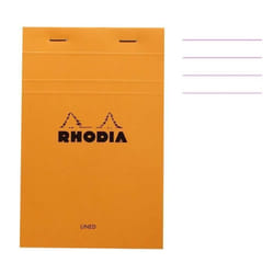 Bloc notes - RHODIA - A5 - 148x21 cm - 80 feuilles - Ligné - Couverture imperméable