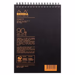 Rhodia 16920C bloc-notes A5 80 feuilles Noir