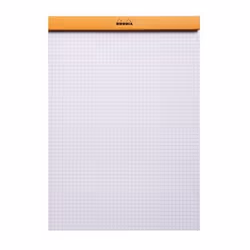 Rhodia N°18 bloc-notes A4 80 feuilles Orange