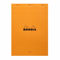 Rhodia 18600C, Image, Orange, A4, 80 feuilles, Papier ligné, Couverture avant souple et couverture arriere rigide
