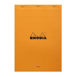 Rhodia 18600C bloc-notes A4 80 feuilles Orange