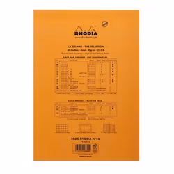 Rhodia 18600C bloc-notes A4 80 feuilles Orange