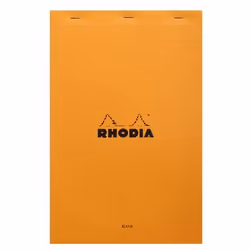Rhodia 19000C, Image, Orange, A4+, 80 feuilles, Couverture avant souple et couverture arriere rigide, Universel
