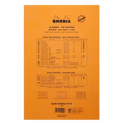 Rhodia 19000C bloc-notes A4+ 80 feuilles Orange