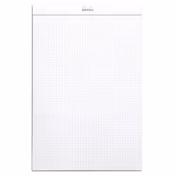 Rhodia N°19 bloc-notes A4+ 80 feuilles Blanc