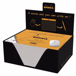 Rhodia 19410C, Image, Orange, 30 feuilles, 80 g/m², Papier quadrillé, Universel