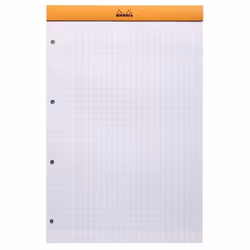 Rhodia N°20 bloc-notes A4+ 80 feuilles Orange