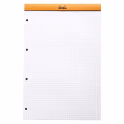 Rhodia N°20 bloc-notes A4+ 80 feuilles Orange