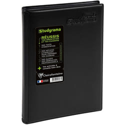 Agenda scolaire - 2024/2025 - 1 page par jour - Etudiant - Noir - 20x14cm - Studyrama